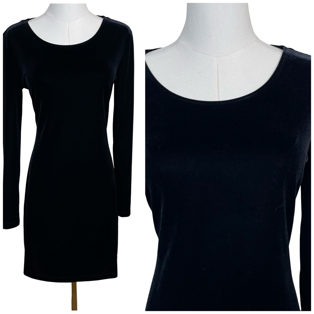 Vintage‎ My Michelle Velvet Mini Dress Womens M Black Whimsigoth 90s Witchy